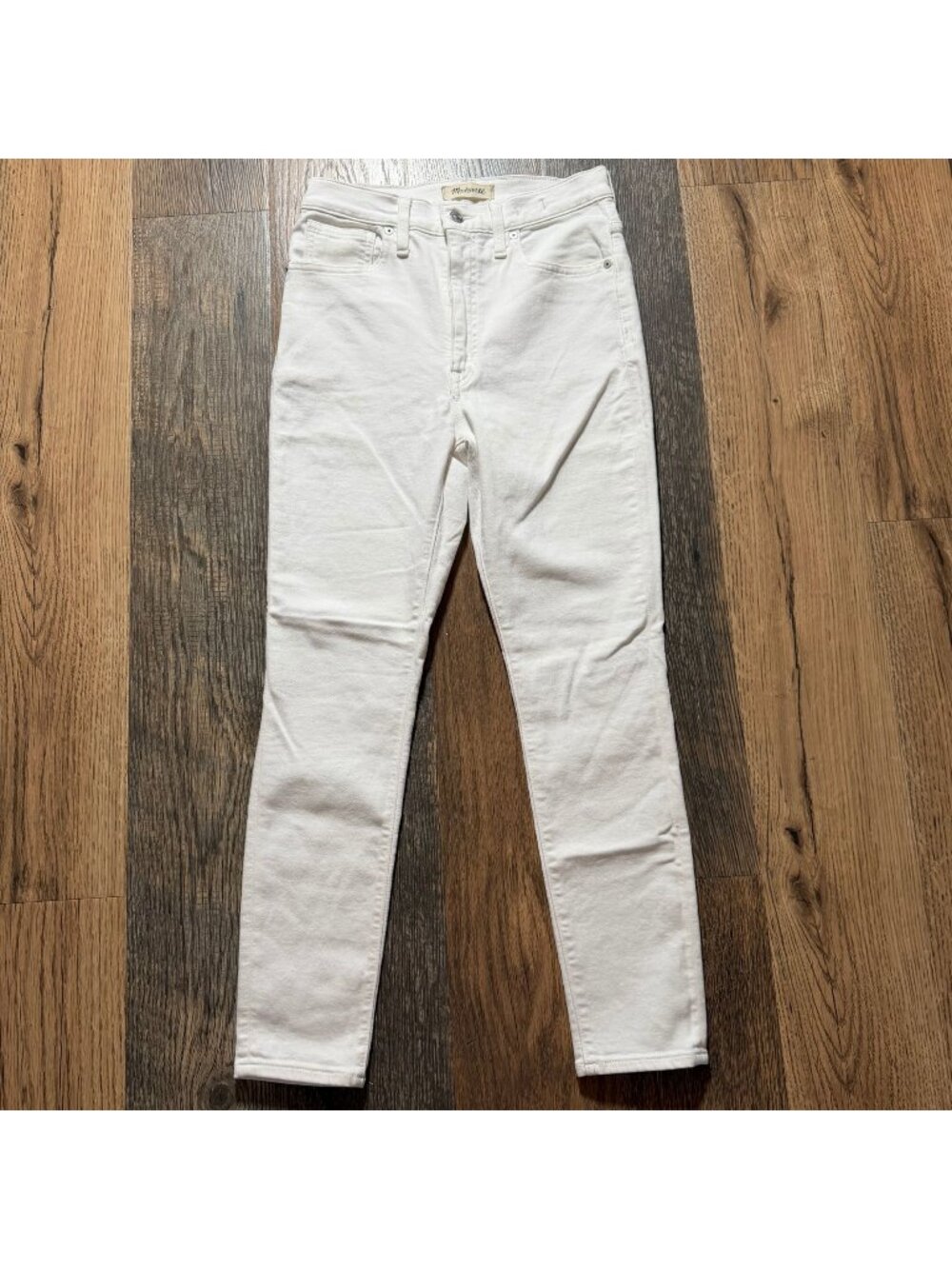 Madewell 11" High Rise Skinny Jeans White Size 27P MD644